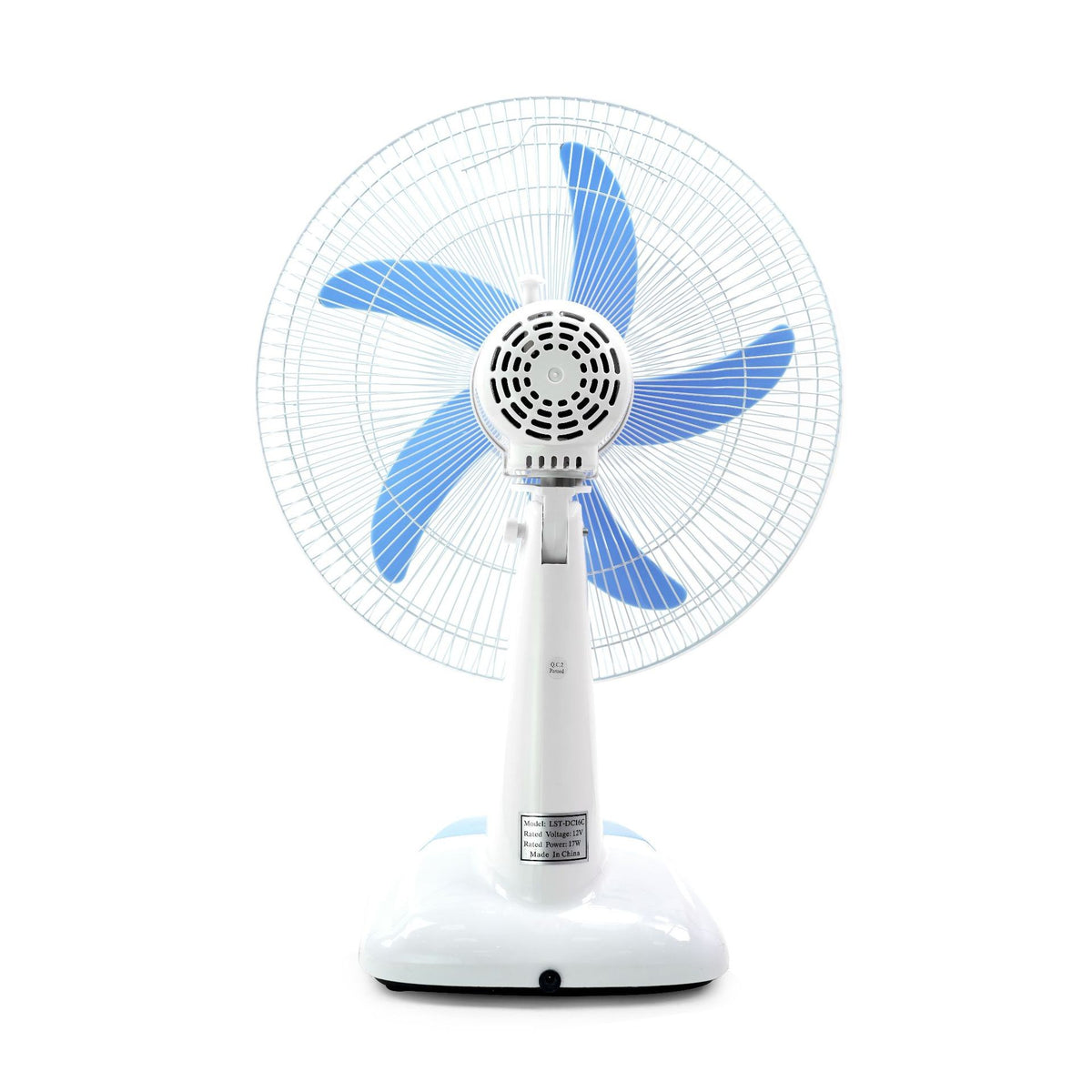 12"-16" Wide-Voltage BLDC Table Fan (6V-18V DC Input) | Jumbo Factory