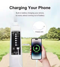 Load image into Gallery viewer, 18 Inches 5 blades rechargeable  with Bluetooth Function/FM Radio LD-300F/ Fan plug controller solar panel