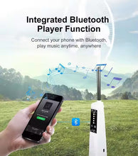 Load image into Gallery viewer, 18 Inches 5 blades rechargeable  with Bluetooth Function/FM Radio LD-300F/ Fan plug controller solar panel