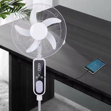 Load image into Gallery viewer, 16 Inches 5 blades rechargeable LD-8016/ Fan plug controller