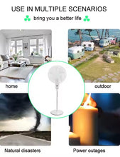 Load image into Gallery viewer, 16/ Inches 5 blades rechargeable stand fan LD-300B16/ Fan plug controller