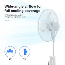 Load image into Gallery viewer, 16/ Inches 3 blades rechargeable stand fan LD-500  Fan plug controller