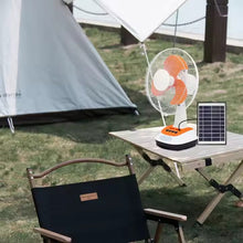 Load image into Gallery viewer, 12 Inches 3 blades rechargeable fan LD-3212 Fan  SolarPanel