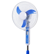 Load image into Gallery viewer, 16 inch BLDC Motor Solar Powered Solar Fan 12V DC Stand Fan Pedestal Floor Fan