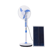 Load image into Gallery viewer, 16 inch BLDC Motor Solar Powered Solar Fan 12V DC Stand Fan Pedestal Floor Fan
