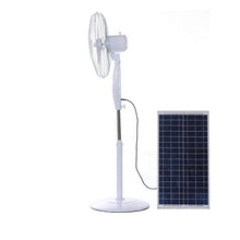 Load image into Gallery viewer, 16 inch BLDC Motor Solar Powered Solar Fan 12V DC Stand Fan Pedestal Floor Fan