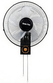 AC/DC Solar Rechargeable Wall Fan