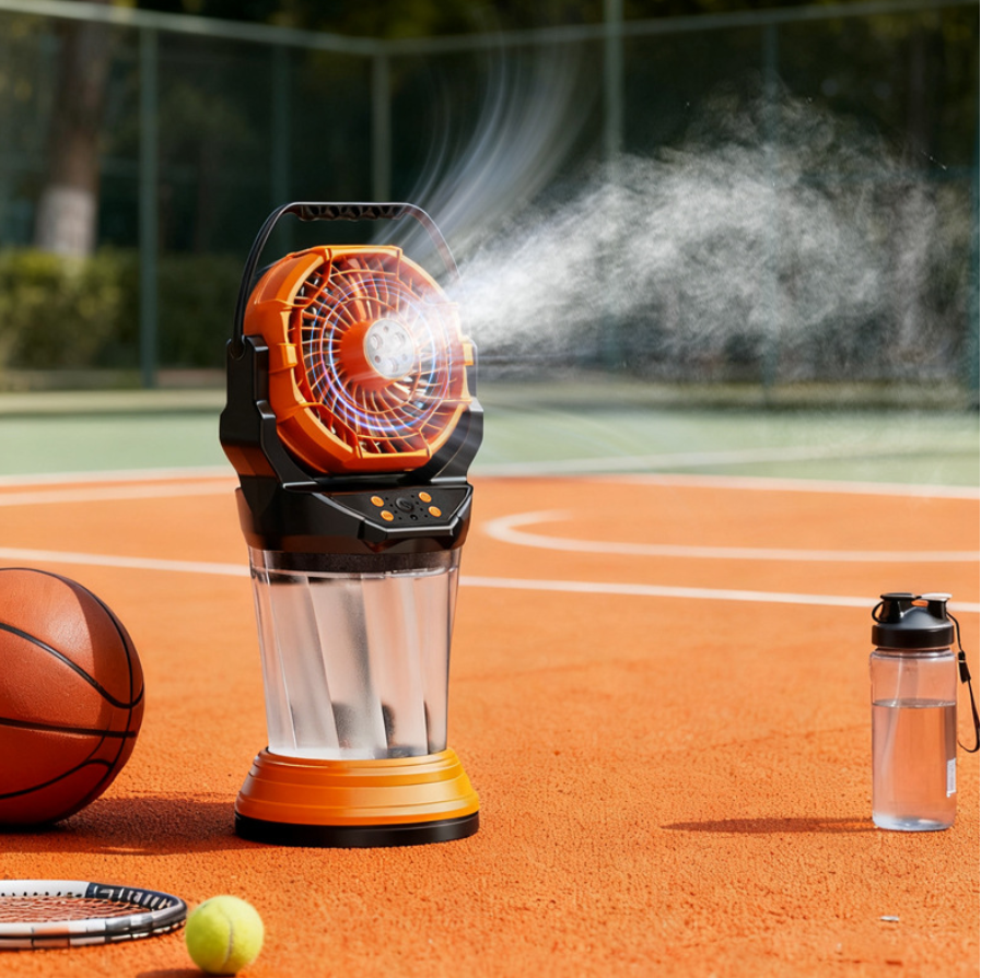 DC Solar Rechargeable Mist Fan