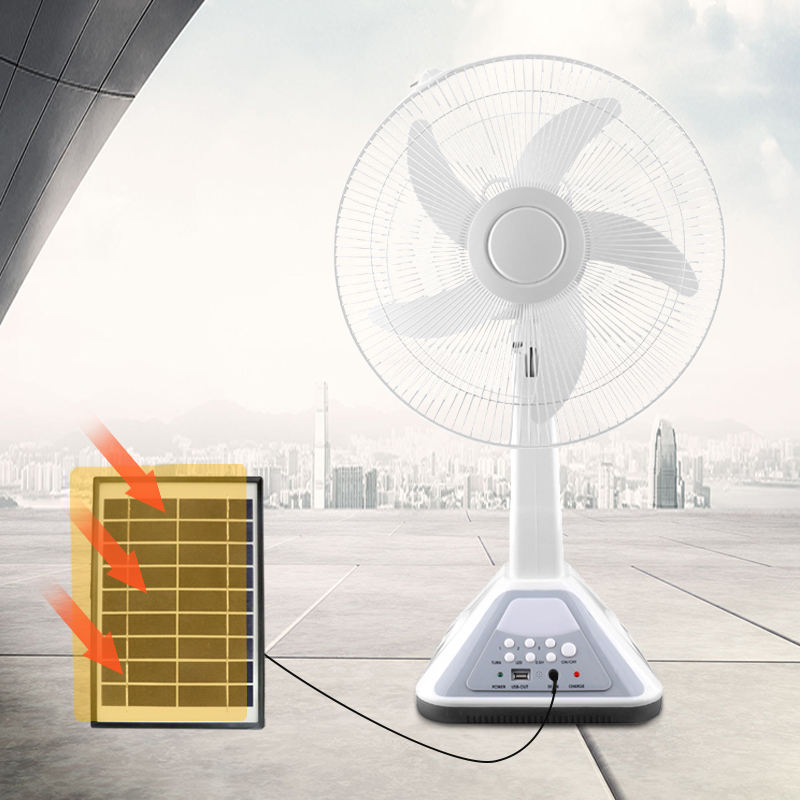 14"-16" Solar Powered Rechargeable Wall Fan (6V 4.5Ah) - Bulk Wholesale | Jumbo