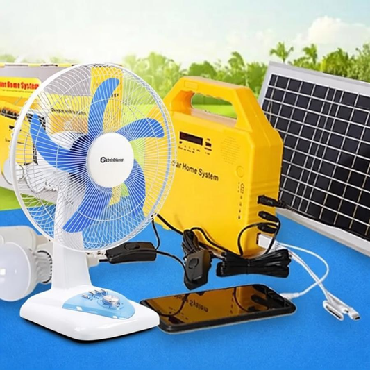 12"-16" Wide-Voltage BLDC Table Fan (6V-18V DC Input) | Jumbo Factory