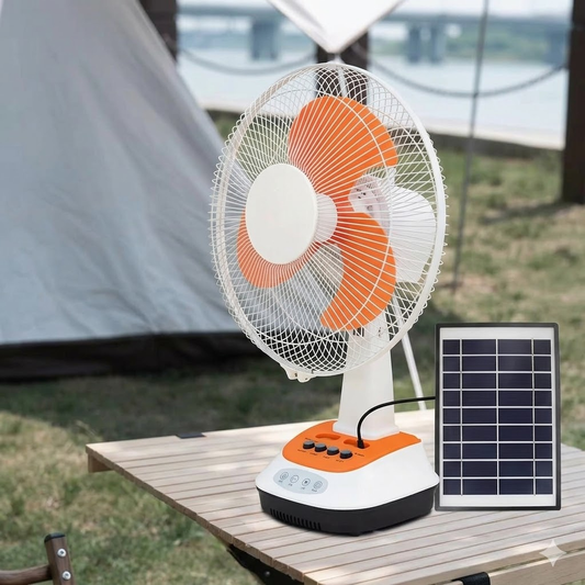 16" AC/DC Rechargeable Stand/Table Fan with 6V 4.5AH Battery | Jumbo