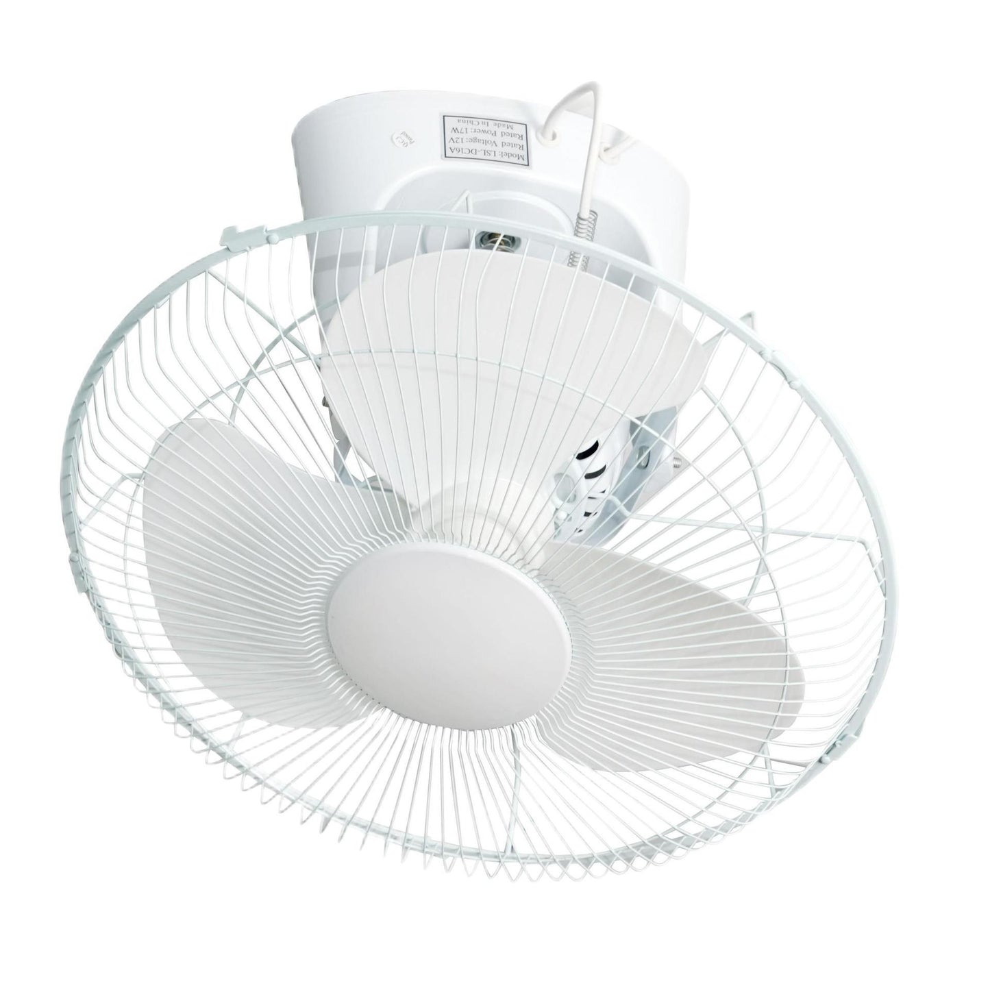 16" Rechargeable Orbit Fan – 360° Ceiling/Wall Mount Fan with Lithium Battery | Jumbo