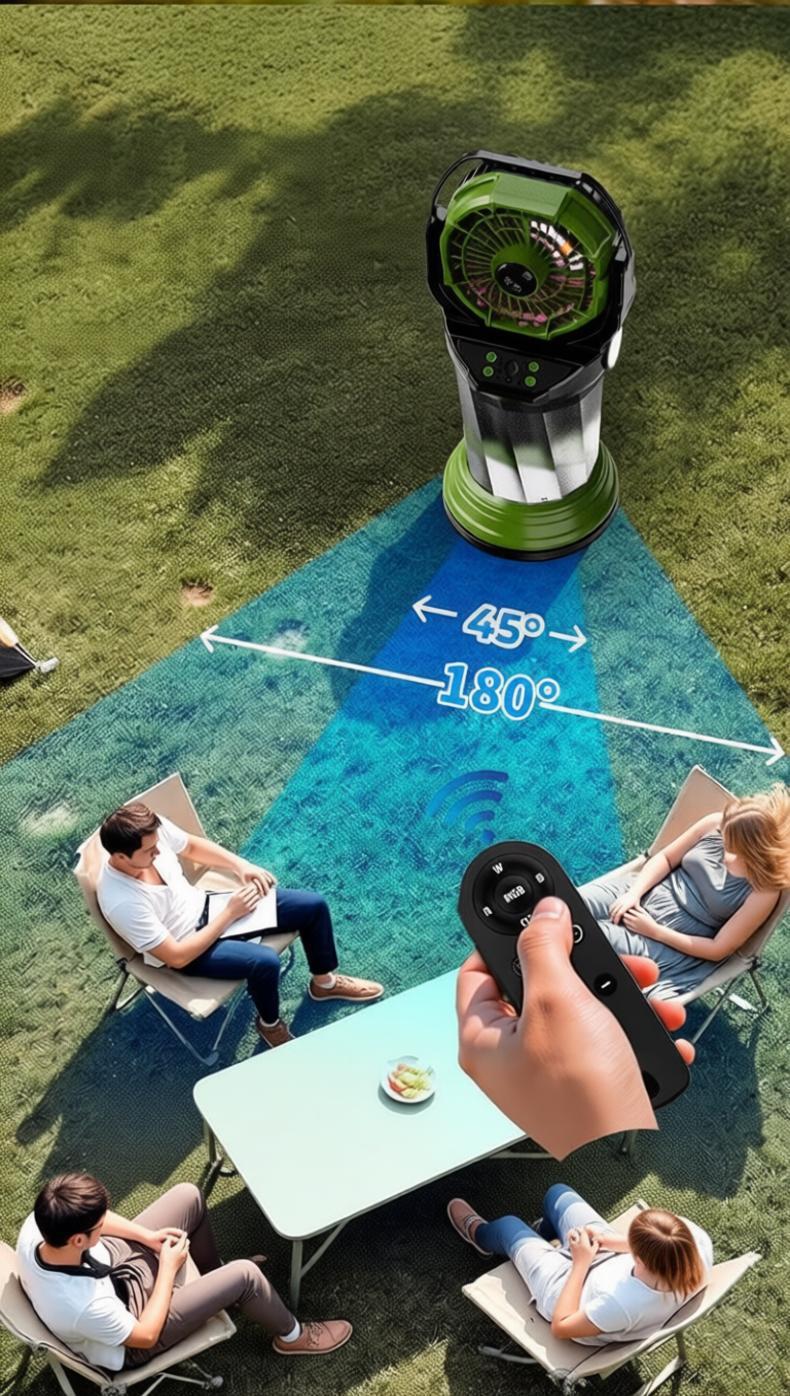 6" Portable Rechargeable Mist Fan | 30000mAh Option, 4-Speed, RGB Light & 2L Tank | Jumbo