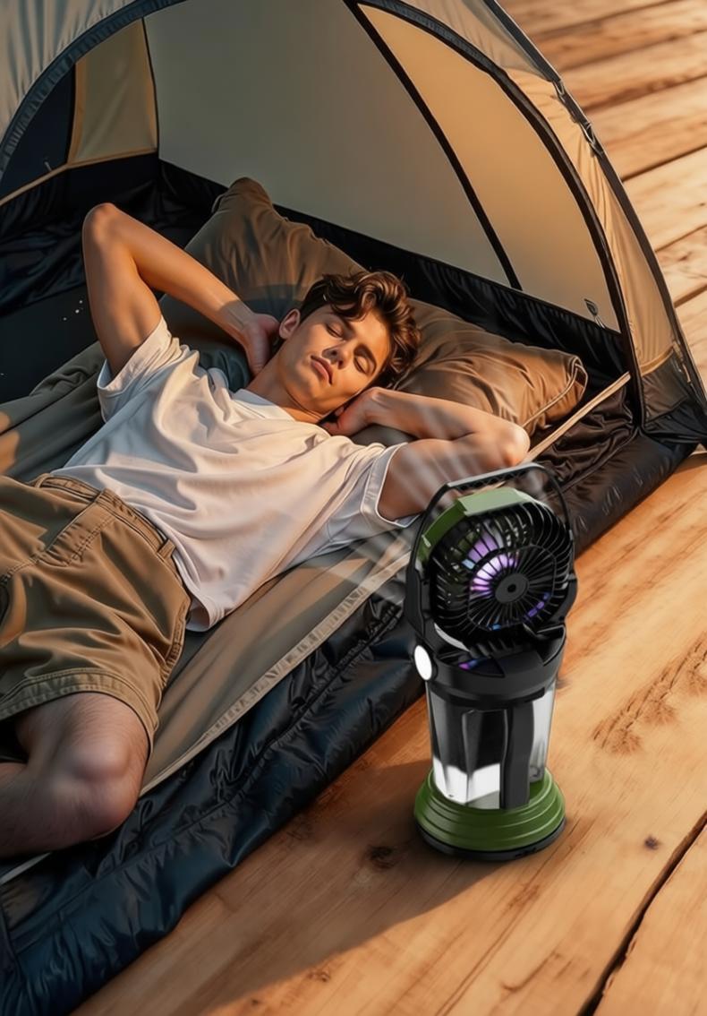 6" Portable Rechargeable Mist Fan | 30000mAh Option, 4-Speed, RGB Light & 2L Tank | Jumbo