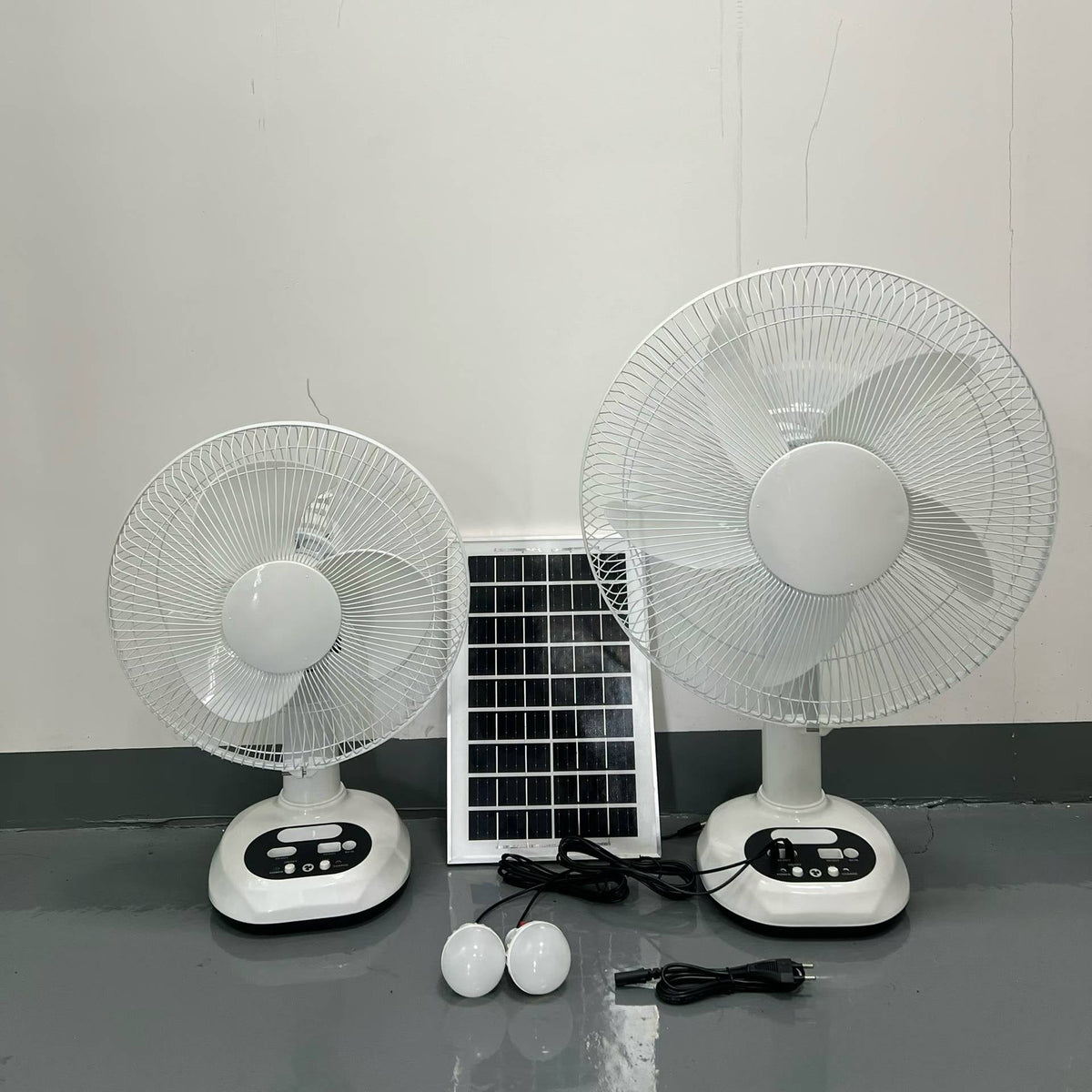 12/16-Inch Solar Rechargeable Table Fan | JMB-052 Series