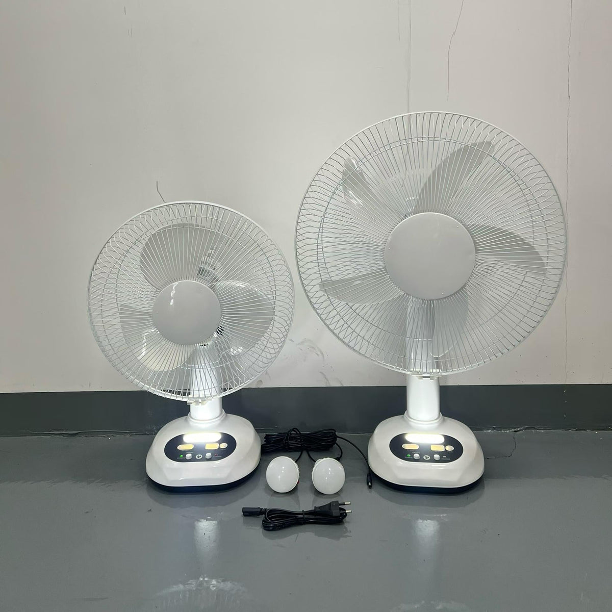 12/16-Inch Solar Rechargeable Table Fan | JMB-052 Series