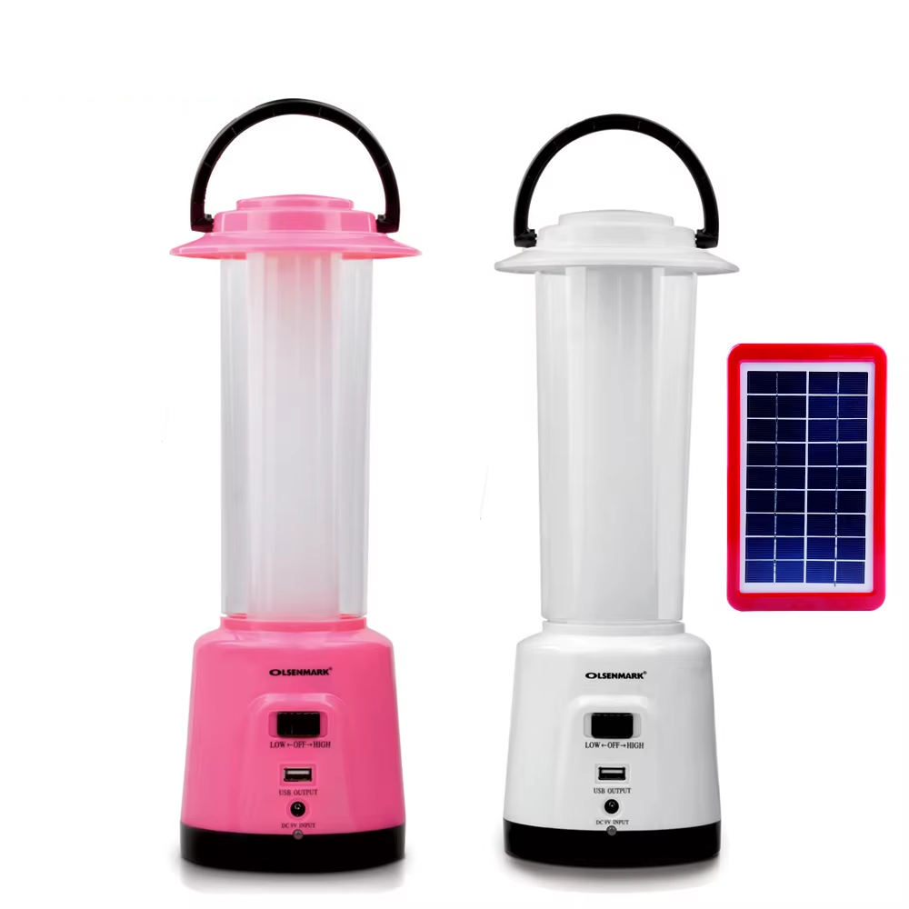 Solar-Compatible Rechargeable Camping Lantern