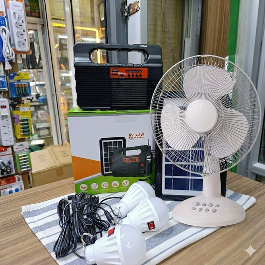12"-16" Brushless DC Table Fan with Alligator Clips for External Battery | Jumbo