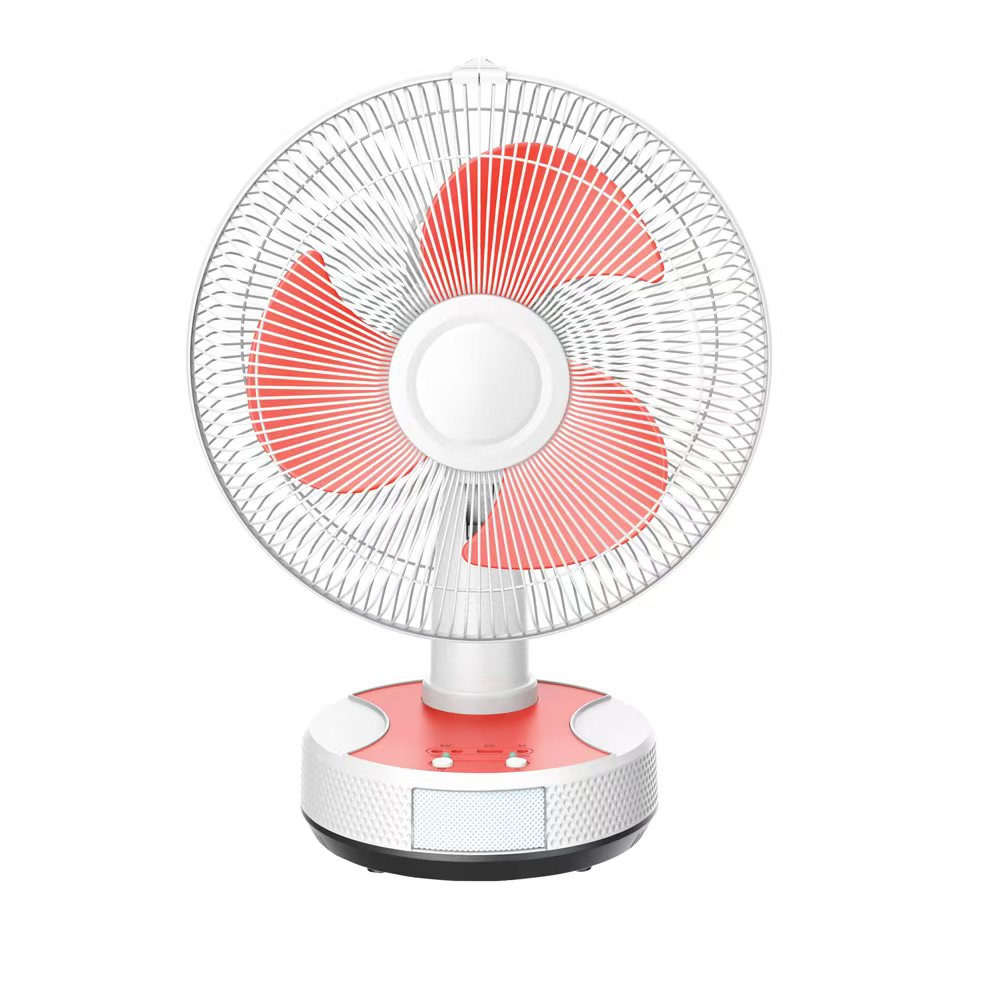 12 Inch Multi-Purpose Solar Fan with USB/DC Output & LED Night Light
