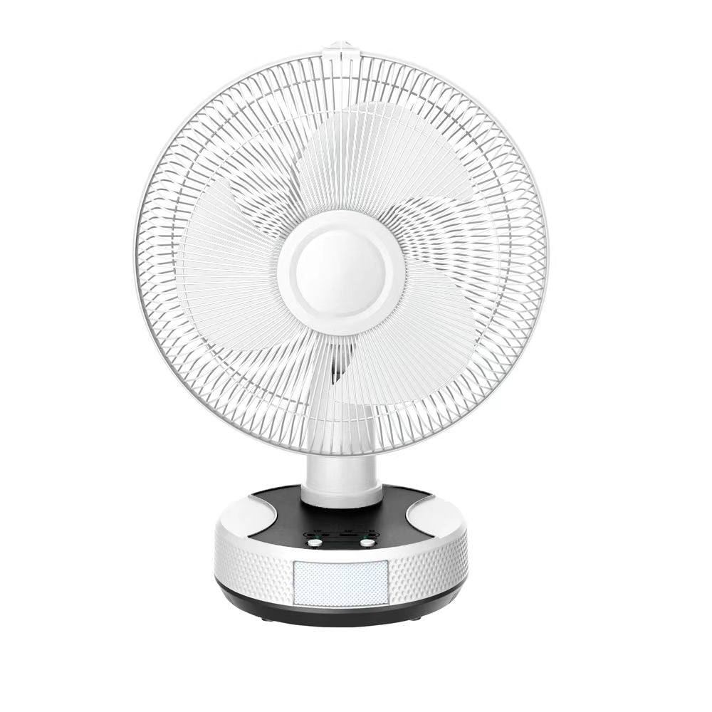 12 Inch Multi-Purpose Solar Fan with USB/DC Output & LED Night Light