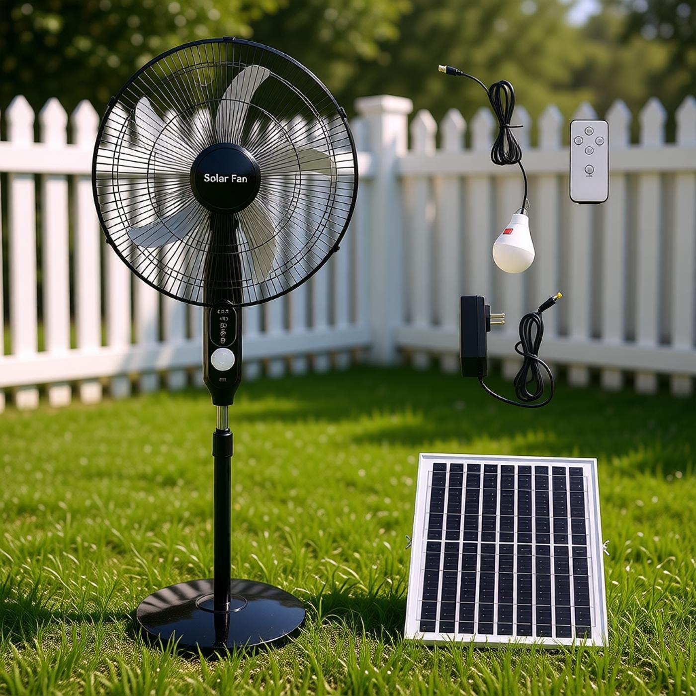 16-inch DC Rechargeable Stand Fan with Brushless Motor