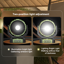 Load image into Gallery viewer, 8000Mah Battery Usb Rechargeable Outdoor Fan Desk Small Portable Oscillating Camping Fan With Power Bank
