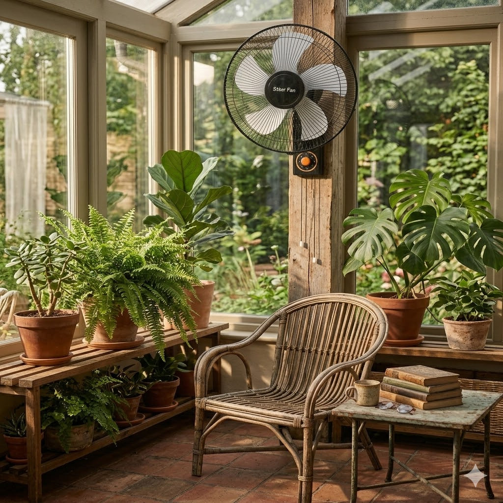 16" Rechargeable Wall Mounted Fan | 7200mAh Lithium Battery | 3-Speed | Jumbo
