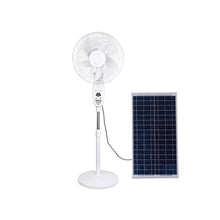 Load image into Gallery viewer, Hot Selling 16inch AC 12V DC Rechargeable Fan Price Cheap AC DC Fan Solar Fan Rechargeable Battery 16inch With Remote Control
