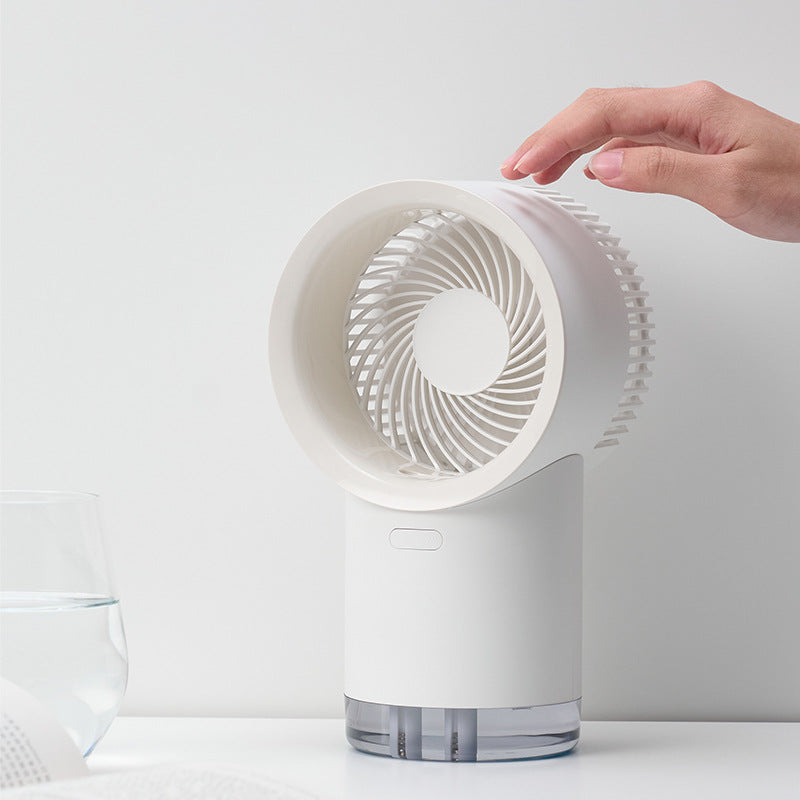 5V Desktop Spray Ambient Light Water Cooling Fan Bladeless Portable Fan