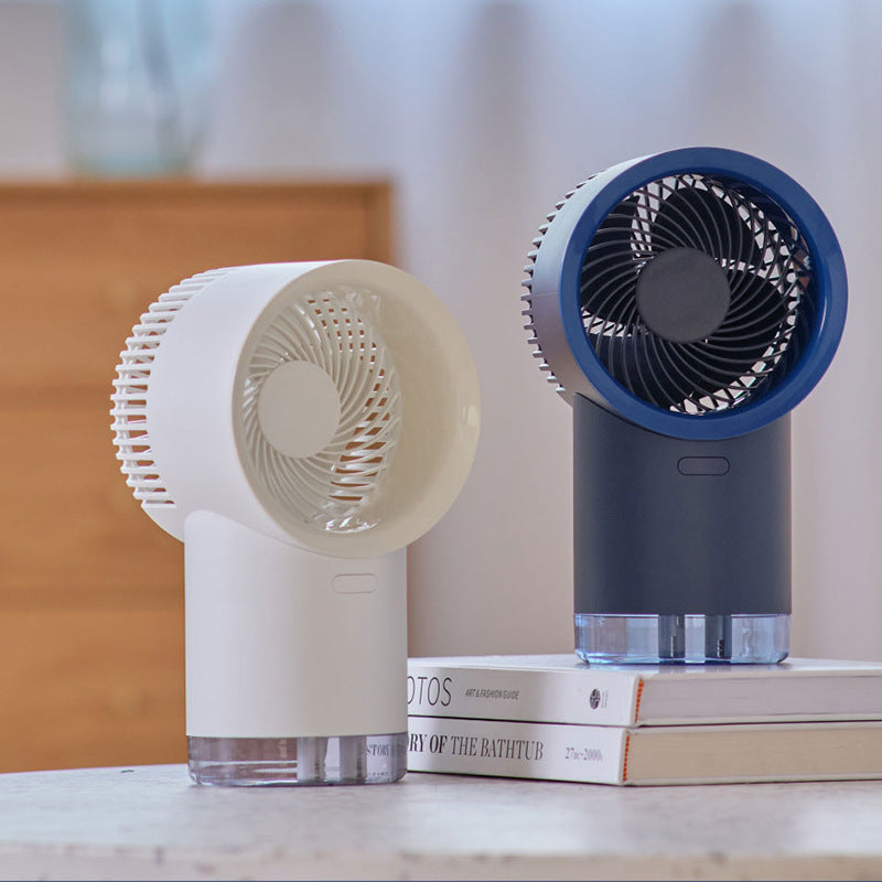 5V Desktop Spray Ambient Light Water Cooling Fan Bladeless Portable Fan